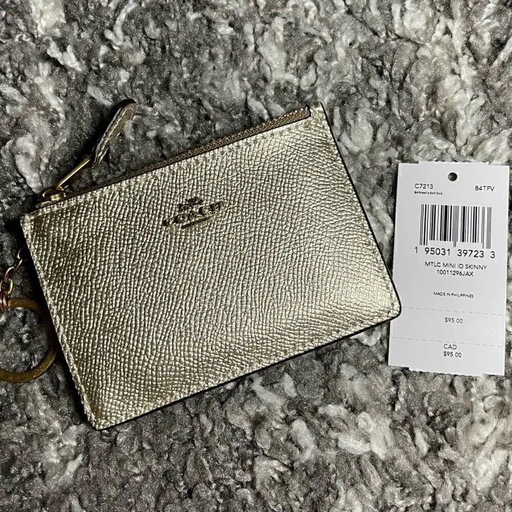 NWT Coach Metallic Mini ID Skinny - Picture 7 of 8